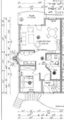 Grundriß Wohnung 3, 1. OG