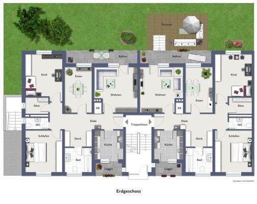 Grundriss - nicht maßstabsgerecht