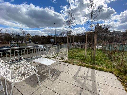 Terrasse im Gemeinschaftsraum