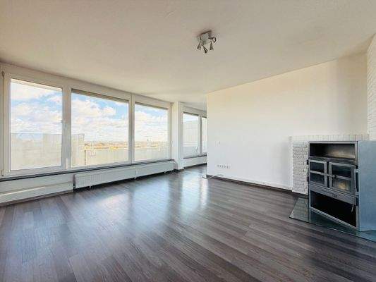 Wohnzimmer mit Skyline