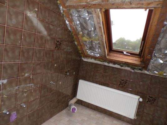 Obergeschoss Bad im Rohbau 1