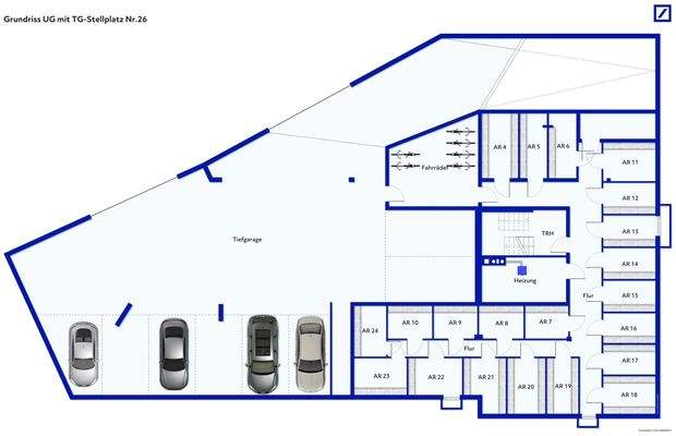 Grundriss UG und TG-Plan Eislingen