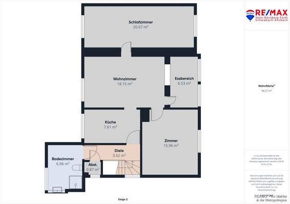 Grundriss 1. Obergeschoss