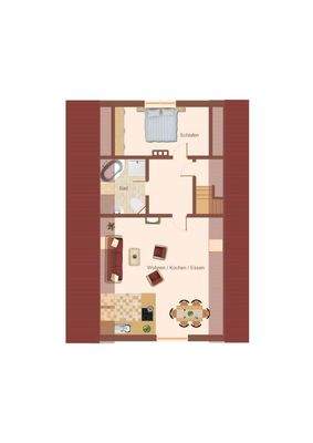 Skizze Grundriss Dachgeschoss