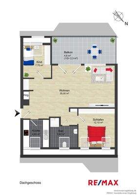 Grundriss Dachgeschoss