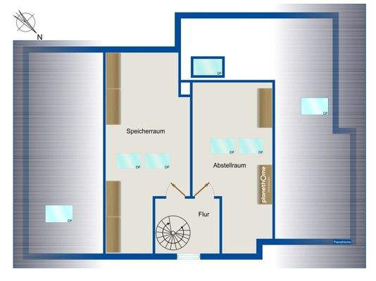 Grundriss Spitzboden