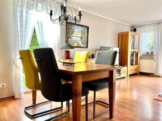 Essbereich im Wohnzimmer