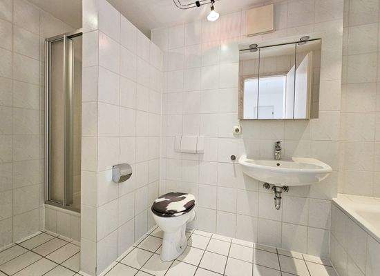 Badezimmer mit Duschbereich