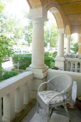 Blick auf den Balkon 