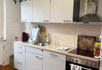 .. mit Küche und Elektrogeräten 