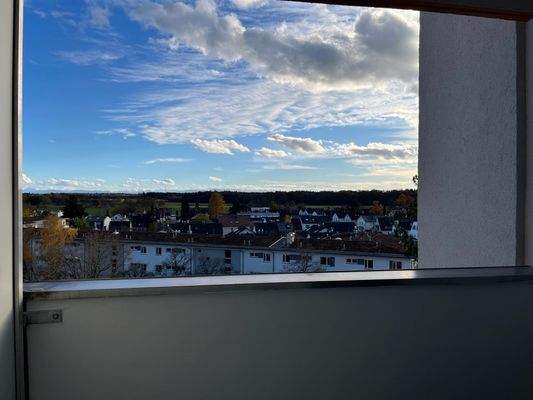 Balkon Aussicht mit Blick auf die Alpen