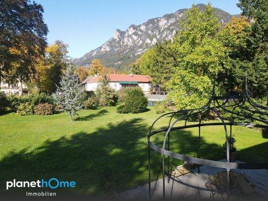 Garten mit Blick zur Rax