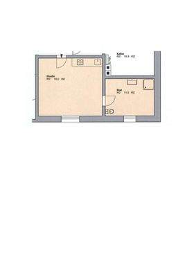 1-Zimmer-Wohnung im Erdgeschoss