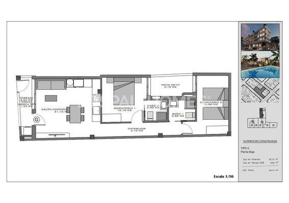 Flats with Rooftop Pool near the Beach in Santa Pola Alicante