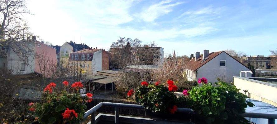 Aussicht vom Balkon