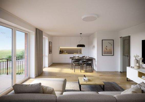 großzügige Wohn-/Essecke 