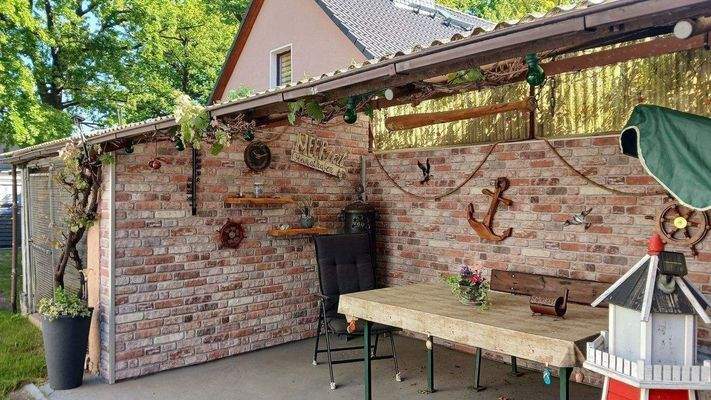 Sitzbereich im Grünen