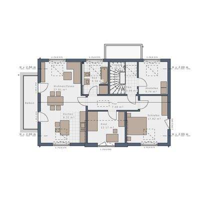 Grundriss Obergeschoss