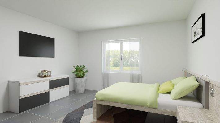 Schlafzimmer Projektion