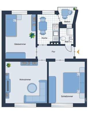 Grundriss 1. Obergeschoss