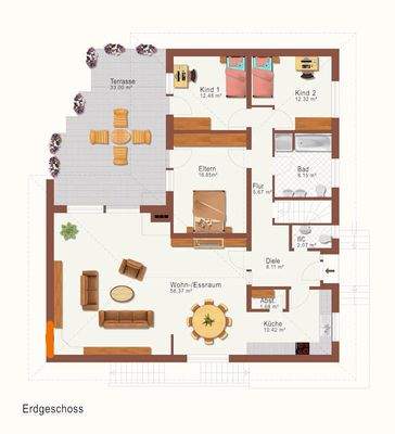 Grundriss Erdgeschoss 