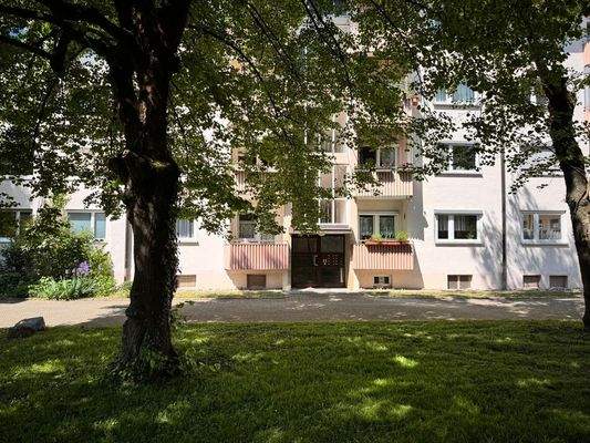 Hauseingang mit Vorplatz