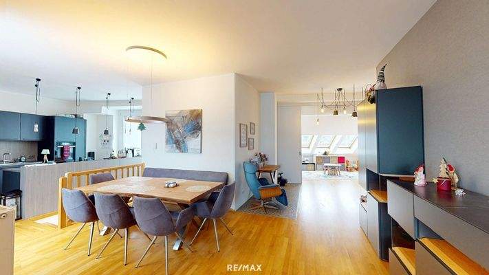 Blick Essbereich - Wohnbereich