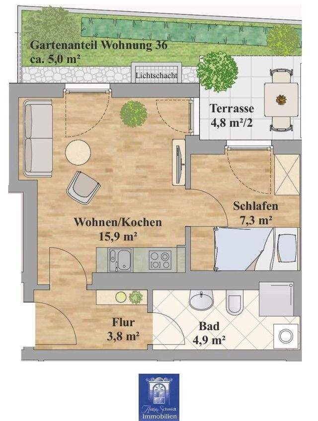Exklusive Wohnung mit Einbauküche! - Photo 5