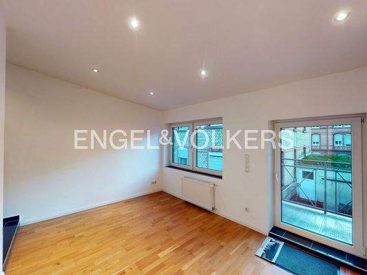 Das Schlafzimmer im Obergeschoss...