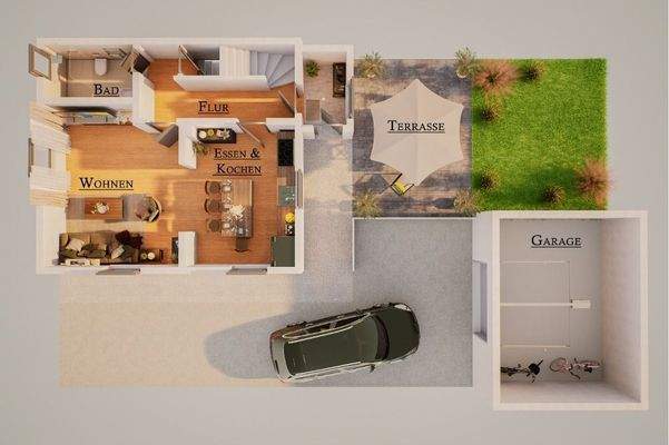 Erdgeschoss Mustervisualisierung