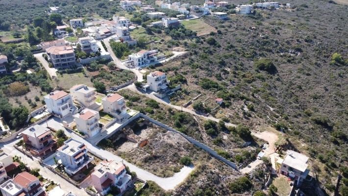 Kreta, Argoulides: Hügelgrundstück mit offenem Mee