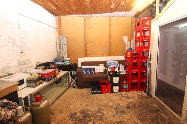 Lagerraum für Leergut ...