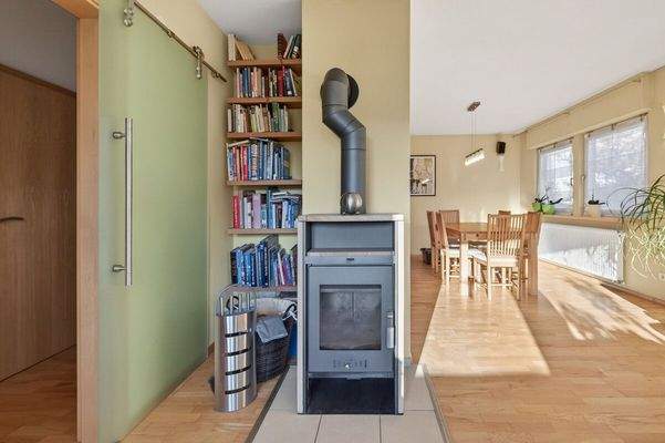 Schwedenofen im Wohnzimmer OG