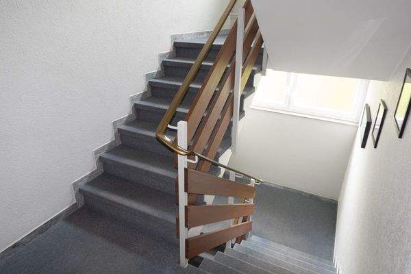 Das gepflegte Treppenhaus