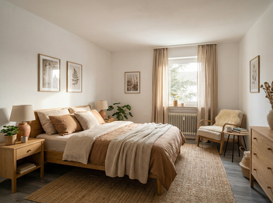 KI generiertes Schlafzimmer