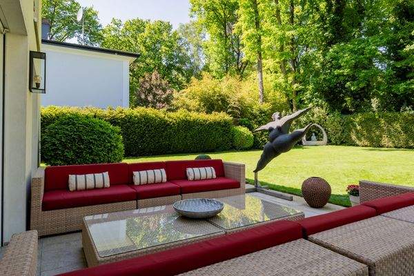 Die Hauptterrasse ist sehr ruhig gelegen 