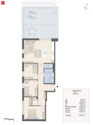 Grundrissplan Top 10