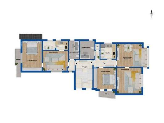 Grundriss Obergeschoss