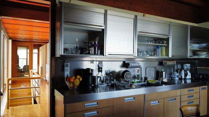 Kreta, Stalos: Luxuriöse Villa mit Meerblick in Strandnähe zu verkaufen