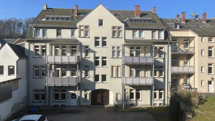 Ansicht Innenhof mit Balkonanlage