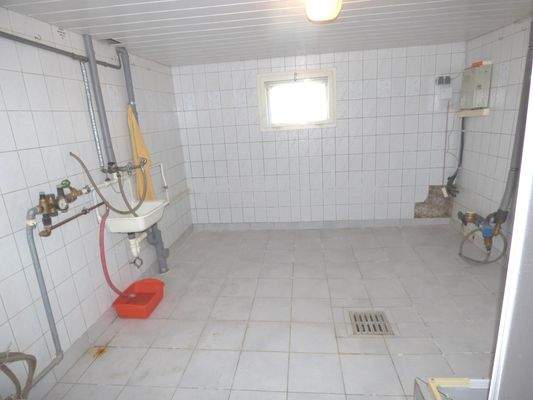 Hauswirtschatsraum mit Dusche