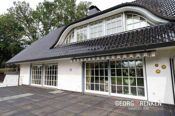 EFH Karlshöfen Blick Terrasse Wohnzimmer