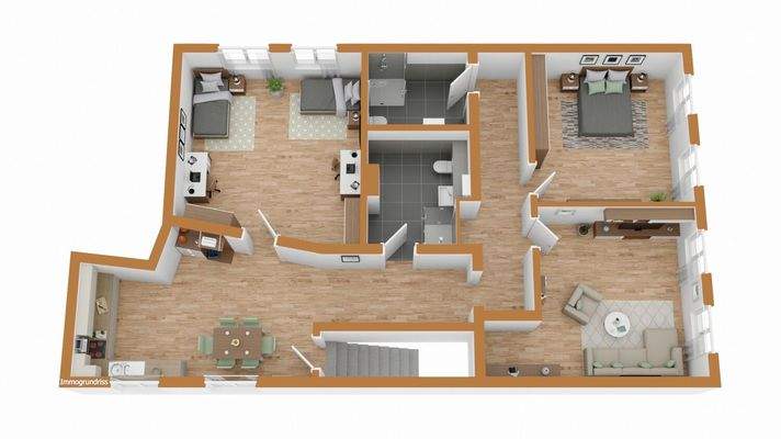 Grundriss 1. OG West