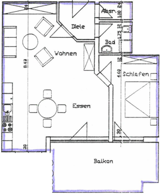 Grundriss Wohnung Nr.3