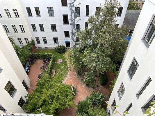 Begrünter Innenhof