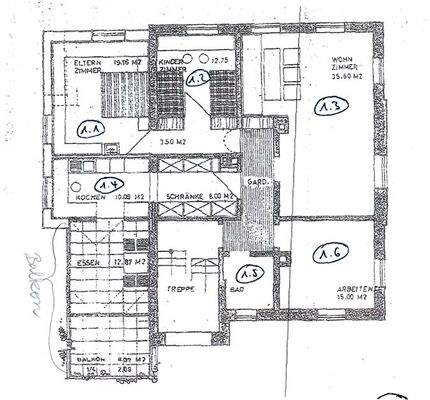 Grundriss Obergeschoss
