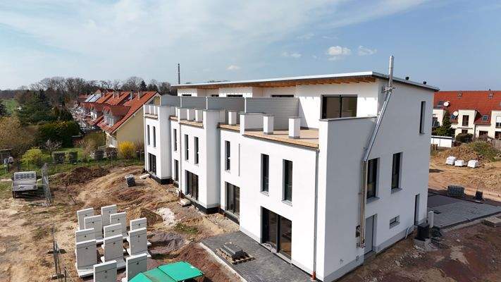 Baufortschritt Haus 1 April 2025