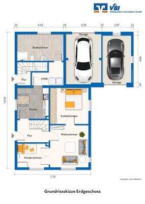 Grundriss Skizze Erdgeschoss