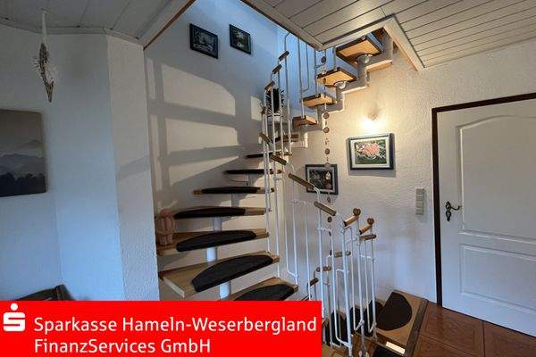 Treppenaufgang zum Dachgeschoss