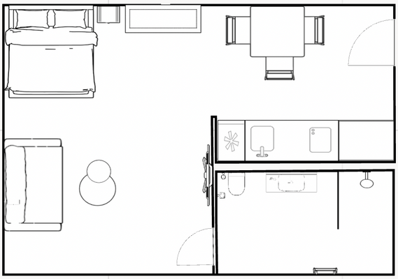 Bänschstraße 37, WE 06 - Möblieter Grundriss